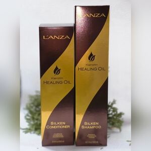 Keratin Healing Oil Silken Shampoo10.1oz and Conditioner 8.5oz Set -